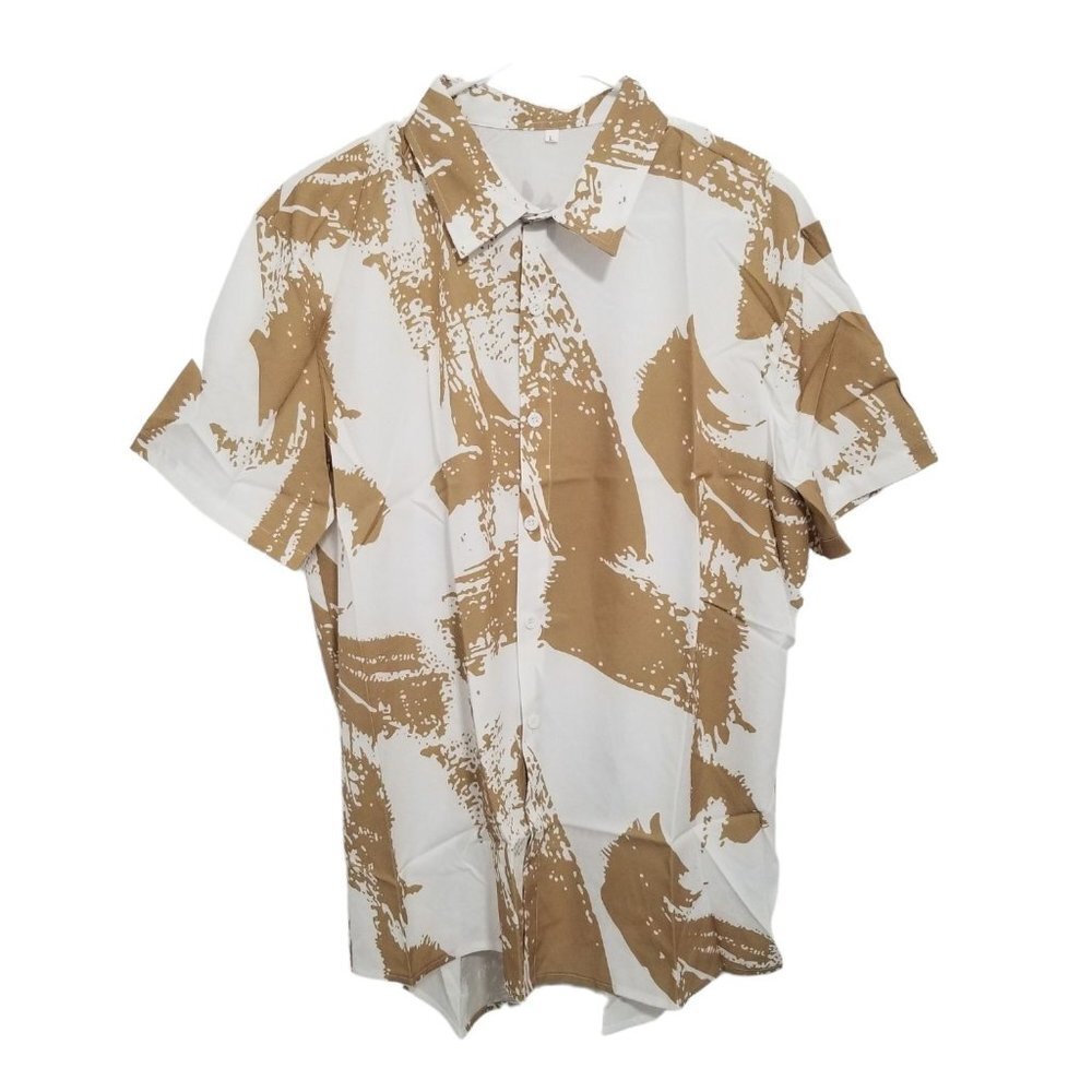 NEW SHEIN‎ Men's Button Front shirt Size L